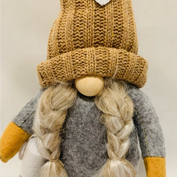 Gnome with Coffee 11” High Adorable Decor Stuffed Fabric - Picture 4 of 4